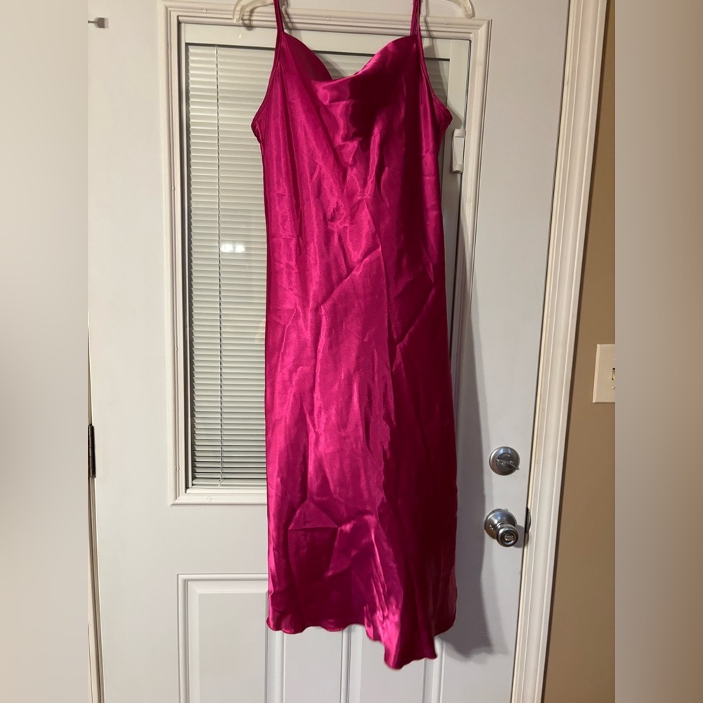 Bebe Fuchsia Slip  Dress - Picture 3 of 11